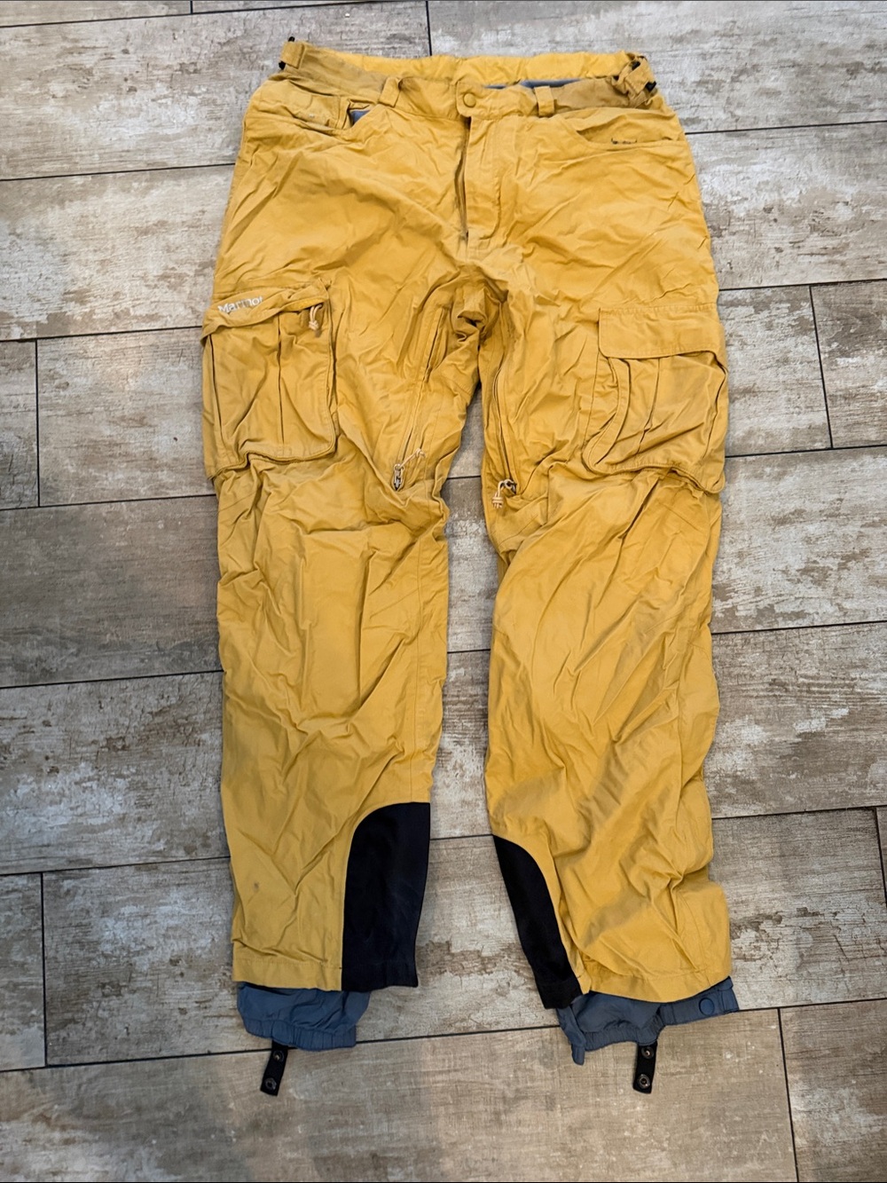 Marmot Yellow Men's Cargo Snow Pants